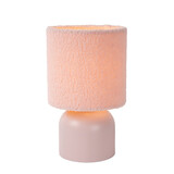 Lucide WOOLLY - Tischleuchte - Ø 16 cm - 1xE14 - Rosa Lucide WOOLLY - Tischleuchte - Ø 16 cm - 1xE14 - Rosa