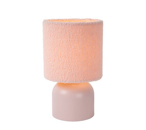Lucide WOOLLY - Tischleuchte - Ø 16 cm - 1xE14 - Rosa Lucide WOOLLY - Tischleuchte - Ø 16 cm - 1xE14 - Rosa