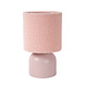 Lucide WOOLLY - Tischleuchte - Ø 16 cm - 1xE14 - Rosa