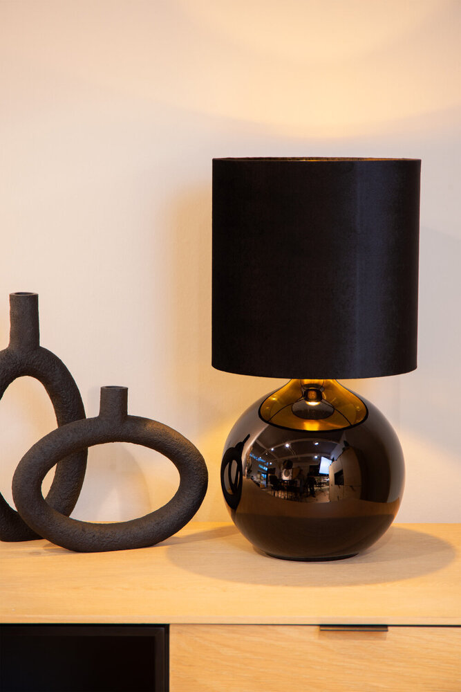 Lucide ESTERAD - Tischleuchte - Ø 24 cm - 1xE14 - Schwarz