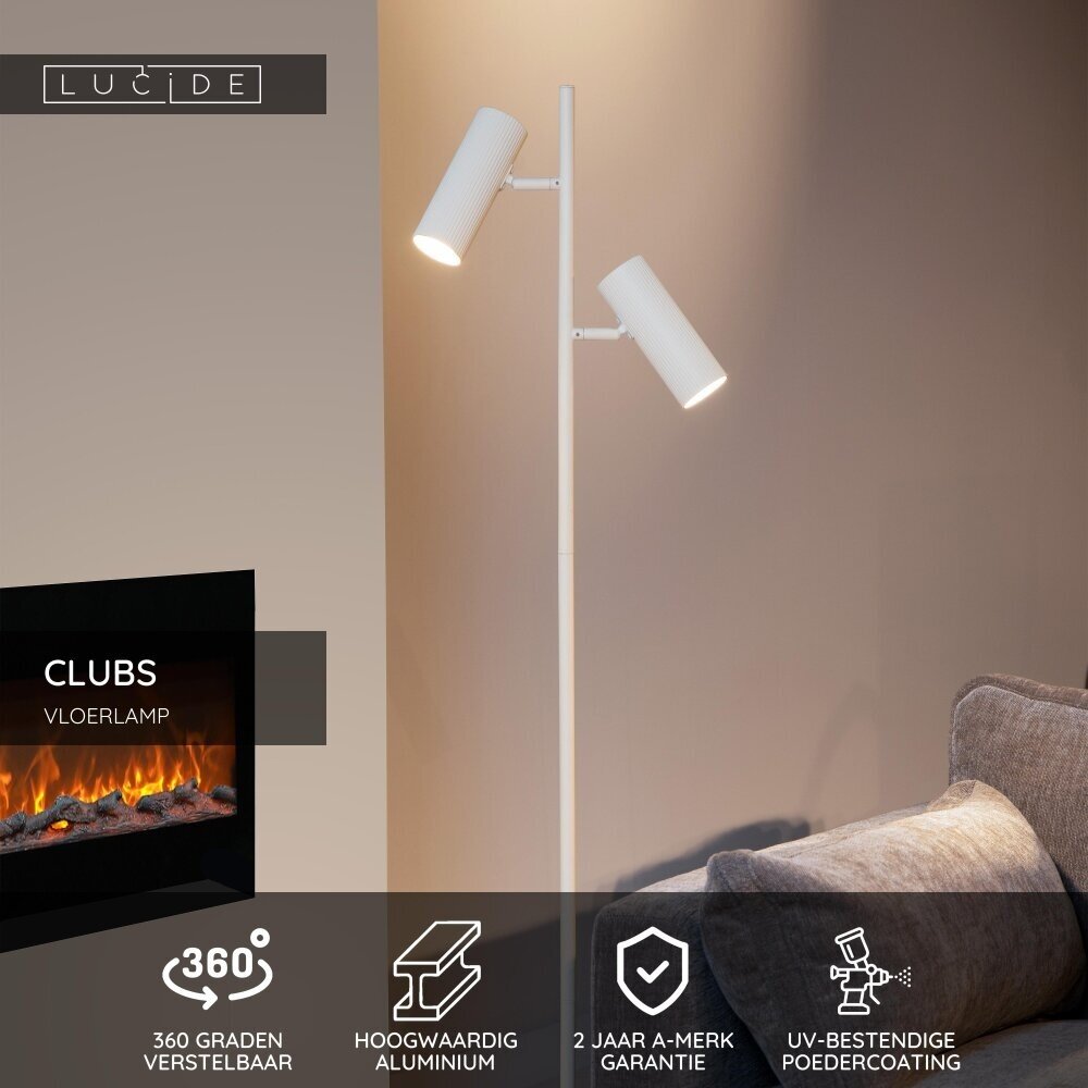Lucide CLUBS - Stehleuchte - 2xGU10 - Weiß