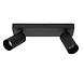 Lucide CLUBS - Deckenstrahler - 2xGU10 - Schwarz Lucide CLUBS - Deckenstrahler - 2xGU10 - Schwarz