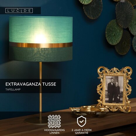 Lucide EXTRAVAGANZA TUSSE - Tischleuchte - Ø 30 cm - 1xE14 - Grün Lucide EXTRAVAGANZA TUSSE - Tischleuchte - Ø 30 cm - 1xE14 - Grün