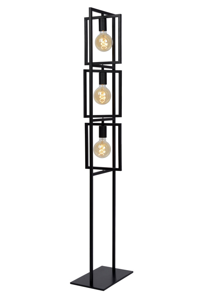 Lucide LUUK - Stehleuchte - 3xE27 - Schwarz Lucide LUUK - Stehleuchte - 3xE27 - Schwarz