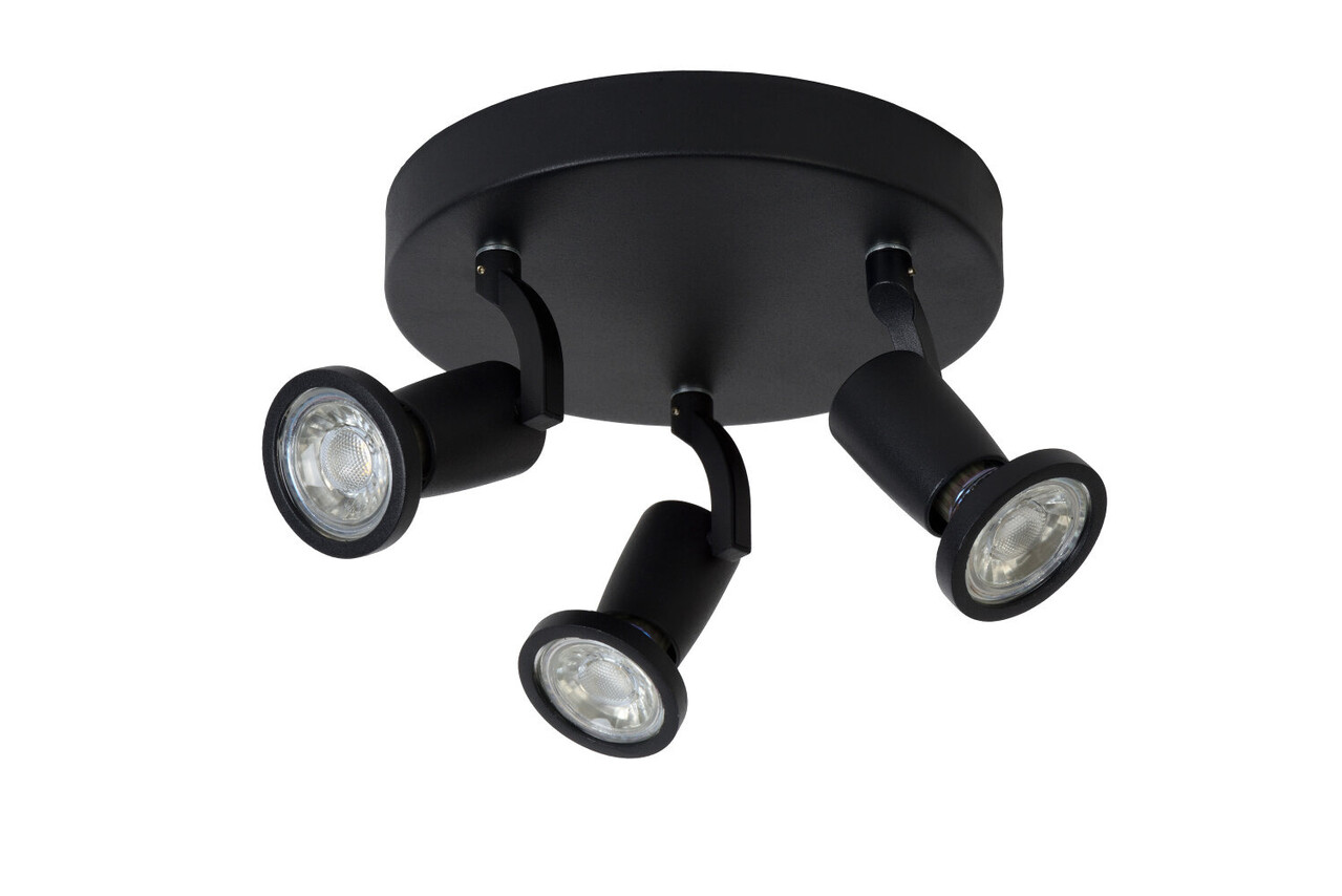 Lucide JASTER-LED - Deckenstrahler - Ø 20 cm - LED - GU10 - 3x5W 2700K - Schwarz Lucide JASTER-LED - Deckenstrahler - Ø 20 cm - LED - GU10 - 3x5W 2700K - Schwarz