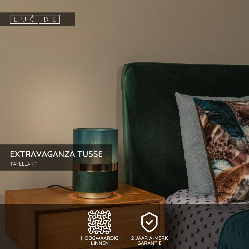 Lucide EXTRAVAGANZA TUSSE - Tischleuchte - Ø 15 cm - 1xE14 - Grün