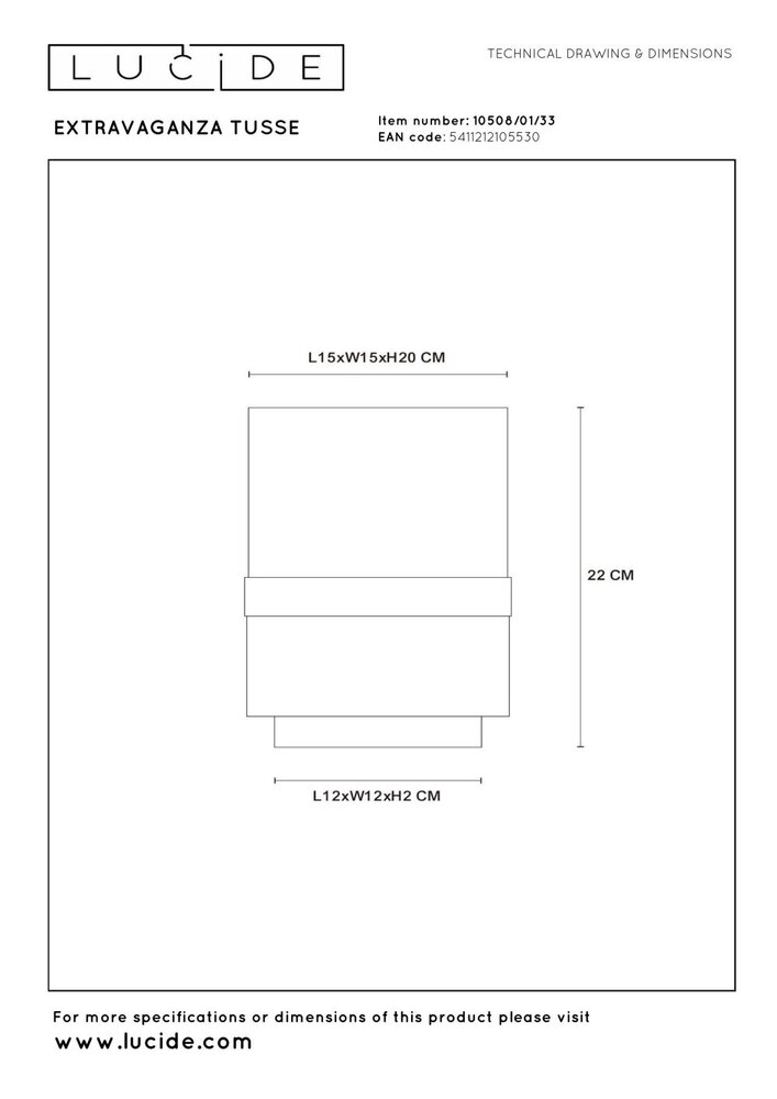 Lucide EXTRAVAGANZA TUSSE - Tischleuchte - Ø 15 cm - 1xE14 - Grün