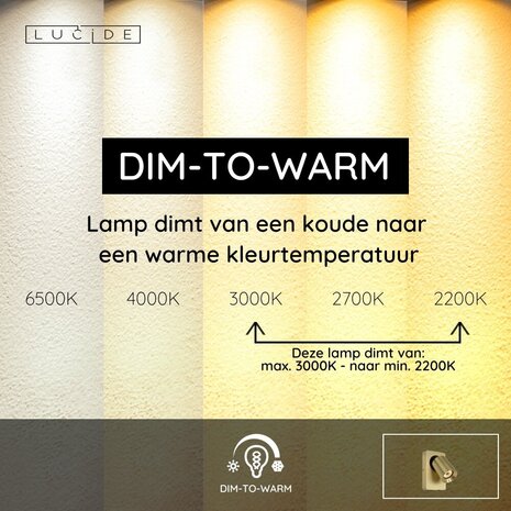 Lucide NIGEL - Nachttischlampe / Wandlampe - LED Dim to warm - GU10 - 1x5W 2200K/3000K - Mit USB-Ladestation - Mattes Gold / Messing Lucide NIGEL - Nachttischlampe / Wandlampe - LED Dim to warm - GU10 - 1x5W 2200K/3000K - Mit USB-Ladestation - Mattes Gold / Messing
