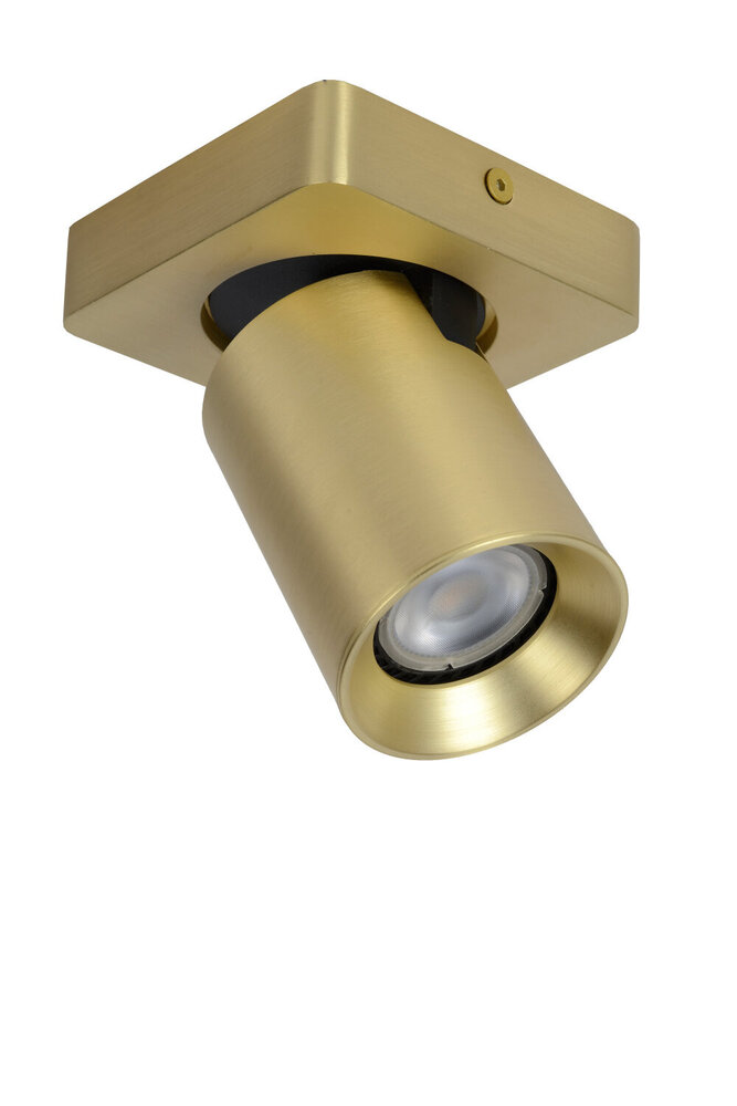 Lucide NIGEL - Deckenstrahler - LED Dim to warm - GU10 - 1x5W 2200K/3000K - Mattes Gold / Messing Lucide NIGEL - Deckenstrahler - LED Dim to warm - GU10 - 1x5W 2200K/3000K - Mattes Gold / Messing