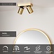 Lucide NIGEL - Deckenstrahler - LED Dim to warm - GU10 - 2x5W 2200K/3000K - Mattes Gold / Messing Lucide NIGEL - Deckenstrahler - LED Dim to warm - GU10 - 2x5W 2200K/3000K - Mattes Gold / Messing