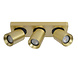 Lucide NIGEL - Deckenstrahler - LED Dim to warm - GU10 - 3x5W 2200K/3000K - Mattes Gold / Messing