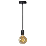 Lucide JOVA - Hängeleuchte - Ø 10 cm - 1xE27 - Schwarz Lucide JOVA - Hängeleuchte - Ø 10 cm - 1xE27 - Schwarz