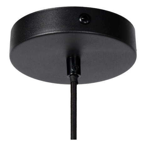 Lucide JOVA - Hängeleuchte - Ø 10 cm - 1xE27 - Schwarz