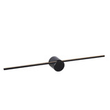 Lucide MIZAR - Wandleuchte Badezimmer - LED - 1x6W 2700K - IP44 - Schwarz