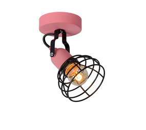 Lucide POLA - Deckenstrahler für Kinder - Ø 10,5 cm - 1xE27 - Rosa