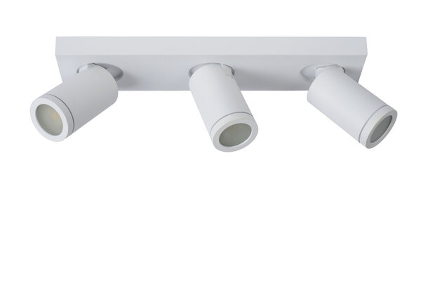 Lucide TAYLOR - Deckenstrahler Bad - LED Dimmen bis warm - GU10 - 3x5W 2200K/3000K - IP44 - Weiß