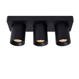 Lucide NIGEL - Deckenstrahler - LED Dim to warm - GU10 - 3x5W 2200K/3000K - Schwarz