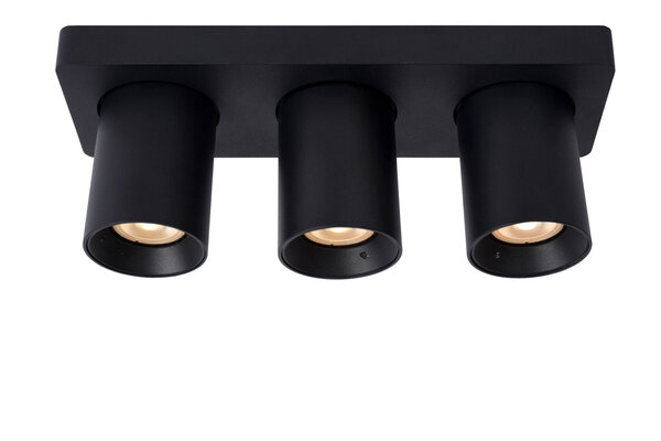 Lucide NIGEL - Deckenstrahler - LED Dim to warm - GU10 - 3x5W 2200K/3000K - Schwarz Lucide NIGEL - Deckenstrahler - LED Dim to warm - GU10 - 3x5W 2200K/3000K - Schwarz