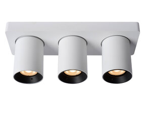 Lucide NIGEL - Deckenstrahler - LED Dim to warm - GU10 - 3x5W 2200K/3000K - Weiß