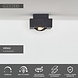Lucide XIRAX - Deckenstrahler - LED Dim to warm - GU10 - 1x5W 2200K/3000K - Schwarz