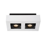 Lucide XIRAX - Deckenstrahler - LED Dim to warm - GU10 - 2x5W 2200K/3000K - Weiß Lucide XIRAX - Deckenstrahler - LED Dim to warm - GU10 - 2x5W 2200K/3000K - Weiß