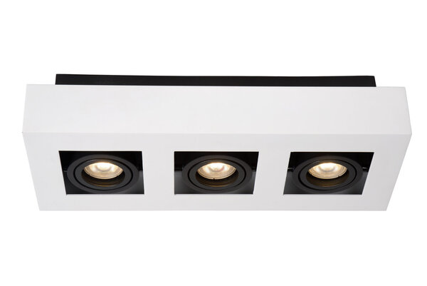 Lucide XIRAX - Deckenstrahler - LED Dim to warm - GU10 - 3x5W 2200K/3000K - Weiß Lucide XIRAX - Deckenstrahler - LED Dim to warm - GU10 - 3x5W 2200K/3000K - Weiß