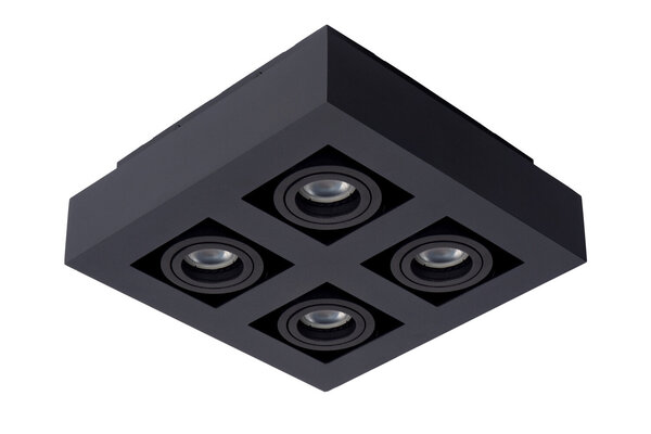 Lucide XIRAX - Deckenstrahler - LED Dim to warm - GU10 - 4x5W 2200K/3000K - Schwarz