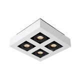 Lucide XIRAX - Deckenstrahler - LED Dim to warm - GU10 - 4x5W 2200K/3000K - Weiß Lucide XIRAX - Deckenstrahler - LED Dim to warm - GU10 - 4x5W 2200K/3000K - Weiß