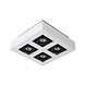 Lucide XIRAX - Deckenstrahler - LED Dim to warm - GU10 - 4x5W 2200K/3000K - Weiß