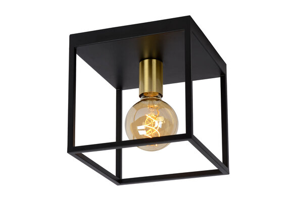 Lucide RUBEN - Deckenleuchte - 1xE27 - Schwarz