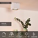 Lucide FEDLER - Deckenstrahler - LED Dim to warm - GU10 (ES111) - 1x12W 2200K/3000K - Weiß Lucide FEDLER - Deckenstrahler - LED Dim to warm - GU10 (ES111) - 1x12W 2200K/3000K - Weiß