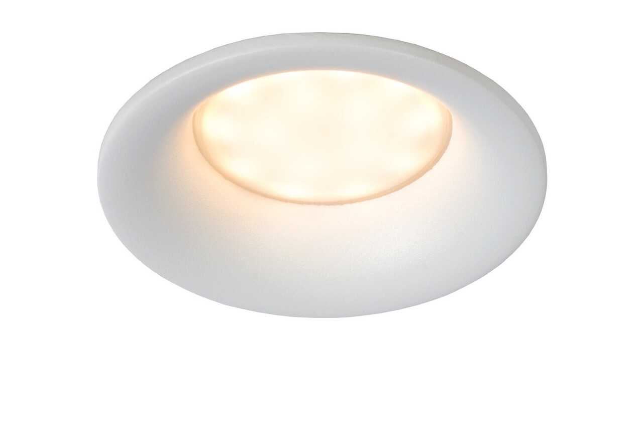 Lucide ZIVA - Downlight Badezimmer - Ø 8,5 cm - 1xGU10 - IP44 - Weiß Lucide ZIVA - Downlight Badezimmer - Ø 8,5 cm - 1xGU10 - IP44 - Weiß