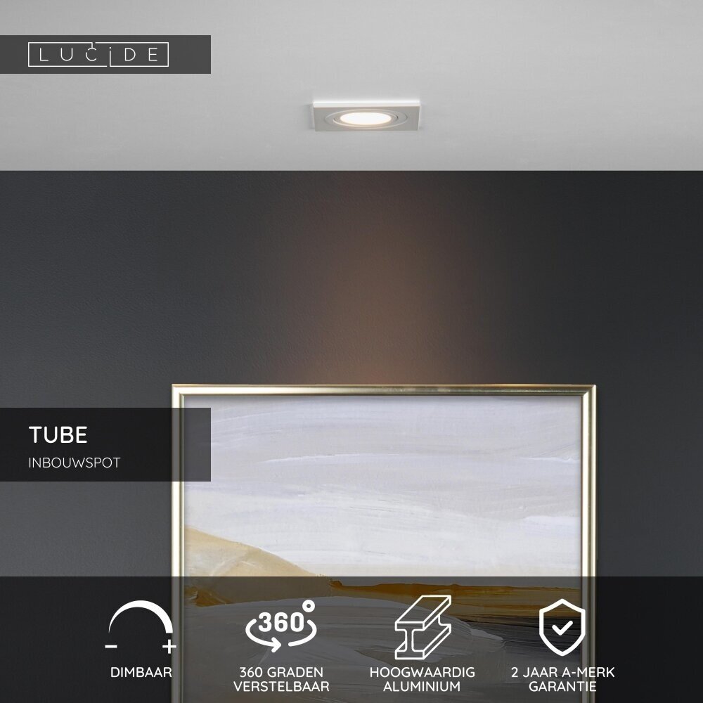 Lucide TUBE - Downlight - 1xGU10 - Weiß