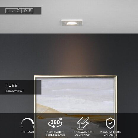 Lucide TUBE - Downlight - 1xGU10 - Weiß