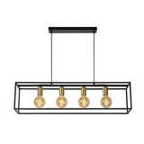 Lucide RUBEN - Pendelleuchte - 4xE27 - Schwarz Lucide RUBEN - Pendelleuchte - 4xE27 - Schwarz