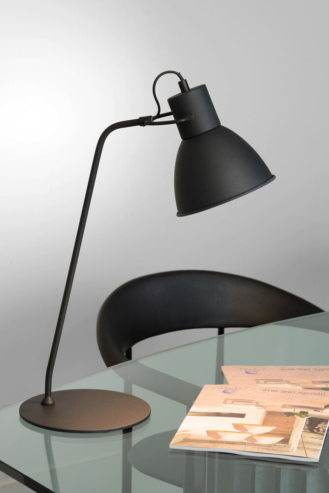 Lucide SHADI - Schreibtischlampe - Ø 20 cm - 1xE14 - Schwarz Lucide SHADI - Schreibtischlampe - Ø 20 cm - 1xE14 - Schwarz