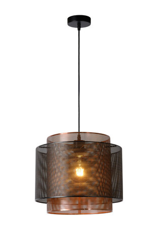 Lucide ORRIN - Hängeleuchte - Ø 34 cm - 1xE27 - Schwarz Lucide ORRIN - Hängeleuchte - Ø 34 cm - 1xE27 - Schwarz