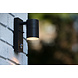 Lucide ARNE-LED IR - Wandstrahler / Wandleuchte Indoor/Outdoor - Ø 6,3 cm - LED - GU10 - 1x5W 2700K - IP44 - Bewegungs- & Tag/Nachtsensor - Schwarz