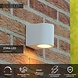 Lucide ZORA-LED - Wandstrahler / Wandleuchte Innen/Außen - LED Dimb. - GU10 - 1x5W 3000K - IP44 - Weiß