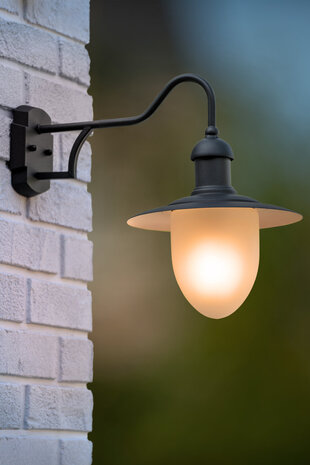 Lucide ARUBA - Wandleuchte Innen/Außen - Ø 25 cm - 1xE27 - IP44 - Schwarz Lucide ARUBA - Wandleuchte Innen/Außen - Ø 25 cm - 1xE27 - IP44 - Schwarz