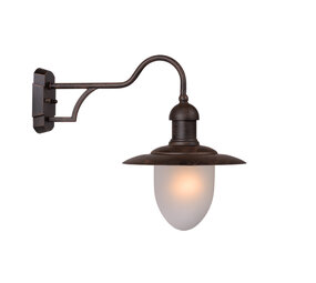Lucide ARUBA - Wandleuchte Indoor/Outdoor - Ø 25 cm - 1xE27 - IP44 - Rostbraun Lucide ARUBA - Wandleuchte Indoor/Outdoor - Ø 25 cm - 1xE27 - IP44 - Rostbraun