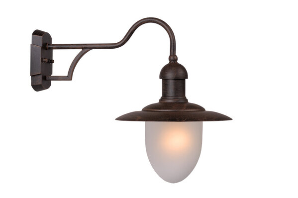 Lucide ARUBA - Wandleuchte Indoor/Outdoor - Ø 25 cm - 1xE27 - IP44 - Rostbraun Lucide ARUBA - Wandleuchte Indoor/Outdoor - Ø 25 cm - 1xE27 - IP44 - Rostbraun