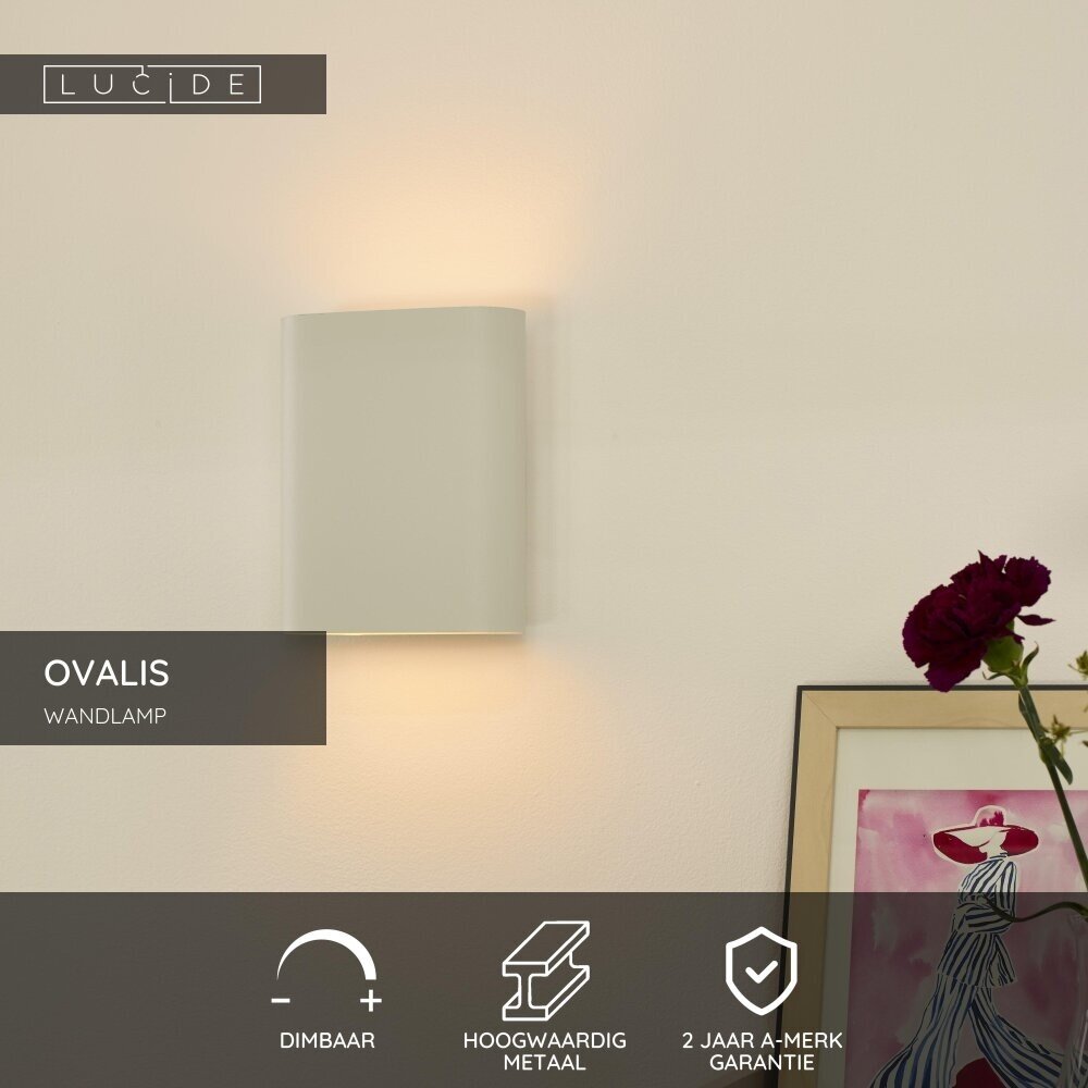 Lucide OVALIS - Wandleuchte - 2xE14 - Weiß Lucide OVALIS - Wandleuchte - 2xE14 - Weiß