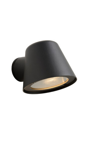 Lucide DINGO-LED - Wandleuchte Innen/Außen - LED Dimb. - GU10 - 1x5W 3000K - IP44 - Anthrazit