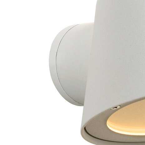 Lucide DINGO-LED - Wandleuchte Innen/Außen - LED Dimb. - GU10 - 1x5W 3000K - IP44 - Weiß Lucide DINGO-LED - Wandleuchte Innen/Außen - LED Dimb. - GU10 - 1x5W 3000K - IP44 - Weiß