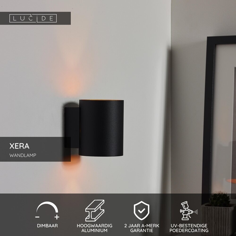 Lucide XERA - Wandleuchte - Ø 8 cm - 1xG9 - Schwarz