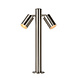Lucide ARNE-LED - Sockellampe - Ø 6,3 cm - LED - GU10 - 2x5W 2700K - IP44 - Mattchrom