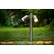 Lucide ARNE-LED - Sockellampe - Ø 6,3 cm - LED - GU10 - 2x5W 2700K - IP44 - Mattchrom