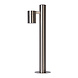 Lucide ARNE-LED - Sockelleuchte - Ø 6,3 cm - LED - GU10 - 1x5W 2700K - IP44 - Mattchrom