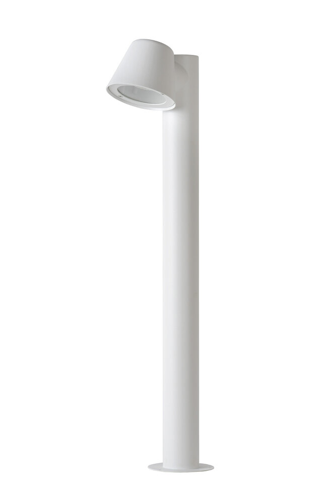 Lucide DINGO-LED - Sockellampe - LED Dimb. - GU10 - 1x5W 3000K - IP44 - Weiß